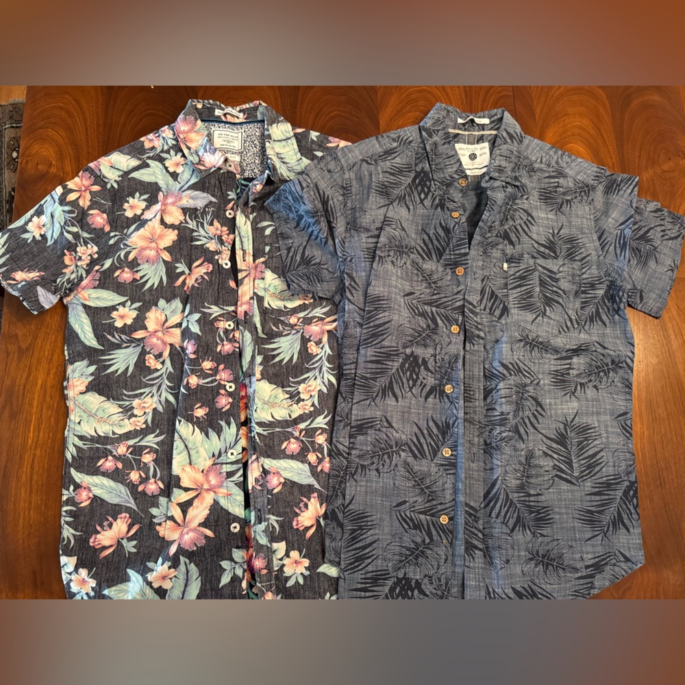Two Denim and Flower tropical shirts